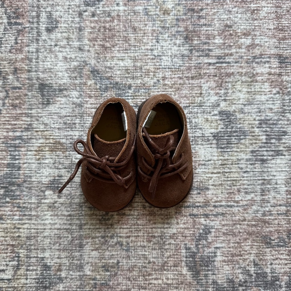 Janie and Jack Brown Kids Moccasins